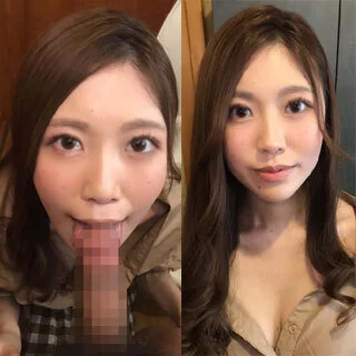 個撮)ものすごい美巨乳!ムッツリ系お姉さんの唇がチンポにまとわりつく密着バキュー