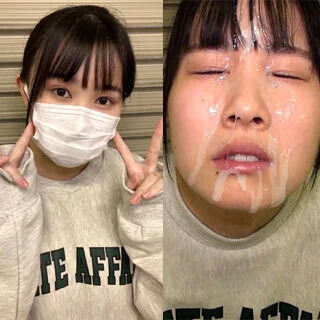 個撮)【おねだり顔射⑨】純朴で可愛い田舎っ娘【ひょっとこ顔でノーハンドピストン】