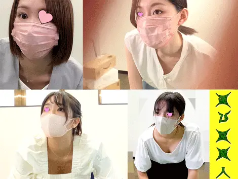 某営業所:美女4名の胸元から乳首丸見え/巨乳/美乳/OL/女子大生【集荷客の胸チ