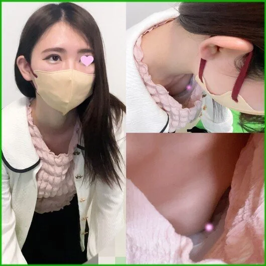 清楚な女子大生の胸チラ/スタイル抜群美女の美乳が丸見えでした【胸チラ/パンチラ】