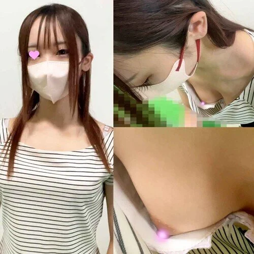 小柄な清楚美女の胸チラ/乳首丸見え美乳がエロすぎました【パンチラ】