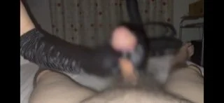 サテングローブ手コキ 2