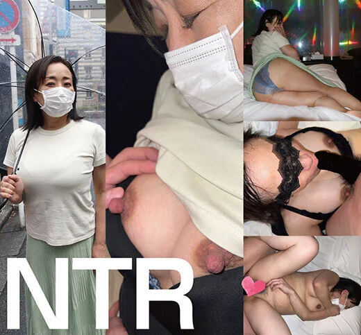 長くて敏感な乳首を竿師2人にコリコリ攻められマンコはびちょびちょ大洪水の完全熟女