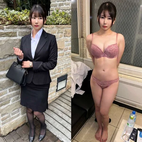 顔出し【個人撮影】生活を切り詰めた貧困OLとの割り切り映像_黒パンストを破り捨て