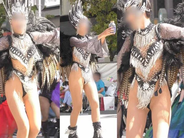 【フェチ動画】2024浅●サンバ速報!スーパーモデル並み脚長の超ハイレグTバック