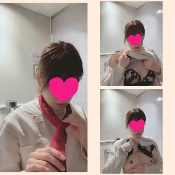 【店員☆自撮り】アルバイト中のエロ悪ふざけ