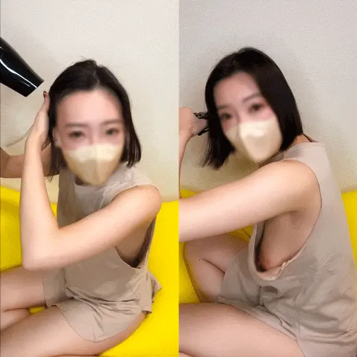 【お宝】胸ちら⑳[事故配信]ノーブラ横パイ、モロ見え/配信切り忘れ着替え事故