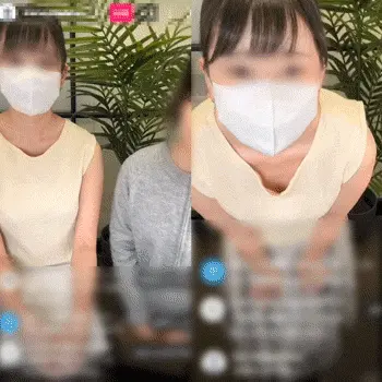 [配信胸ちらハプニング30]爆乳女子のうっかり生着替え/アパレル会社のライブリハ