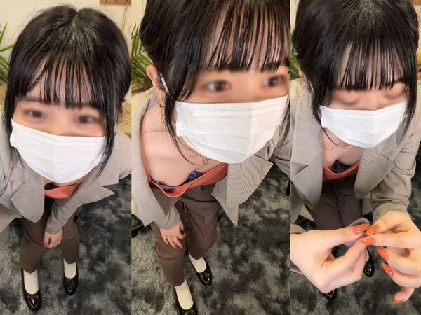 [配信胸ちらハプニング32]前屈みシーン!社外秘のロープレ動画/雑貨ショップ店員