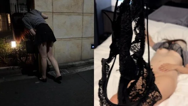 静寂の中にスヤ吐息が響く…油断したヘソ出しギャルの黒Tバック剥ぎ取り&口内ぶち込