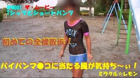 【V001】ボディペイント露出!初めての全裸散歩!!