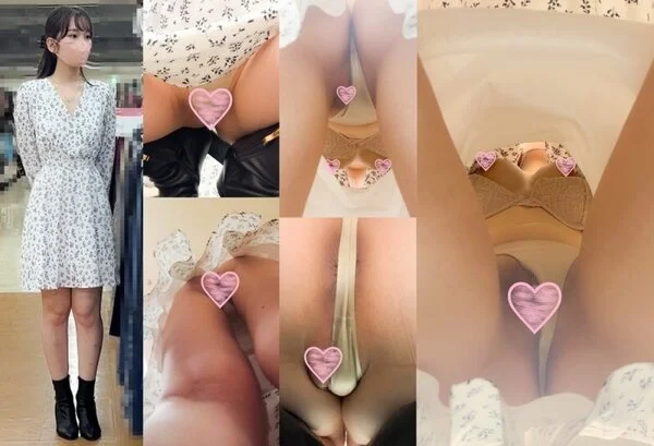 SSS級美女店員の溢れ出るおっぱいとパンズレからの具はみ出しモロ見えハプニング!