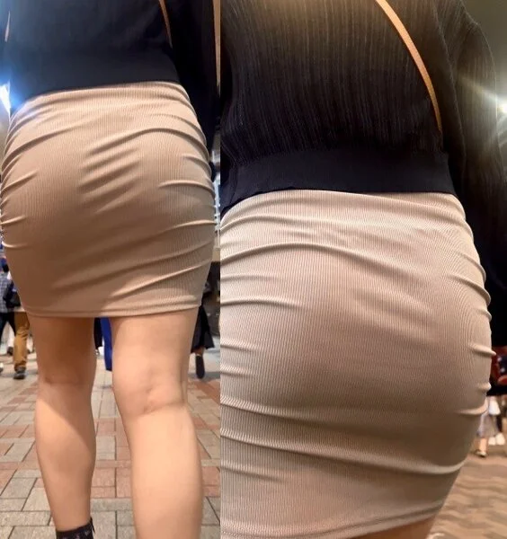 ムチムチタイトスカート美女②