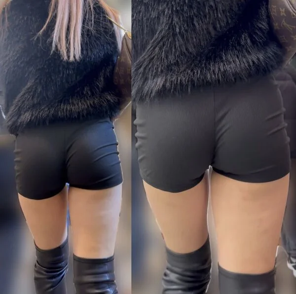 食い込みがセクシーなショーパンギャル