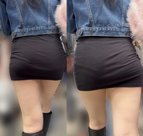 ミニスカタイトスカートお姉さん