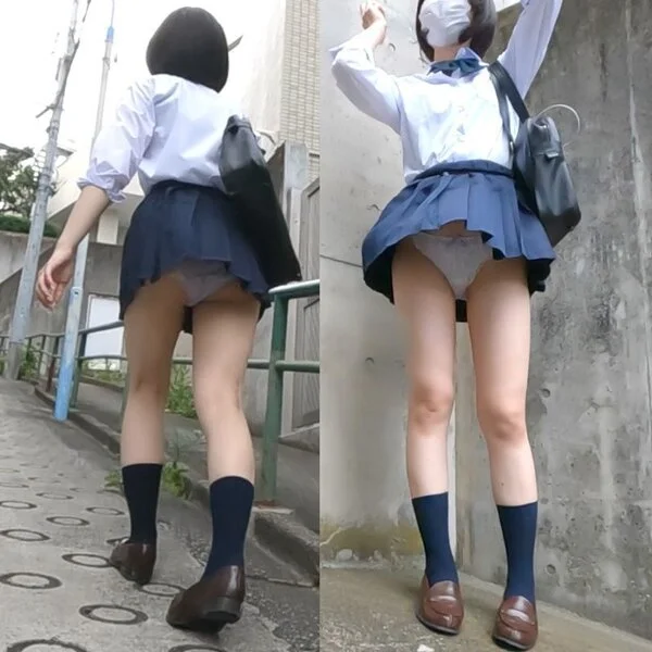ミニスカウォッチング80 風の悪戯