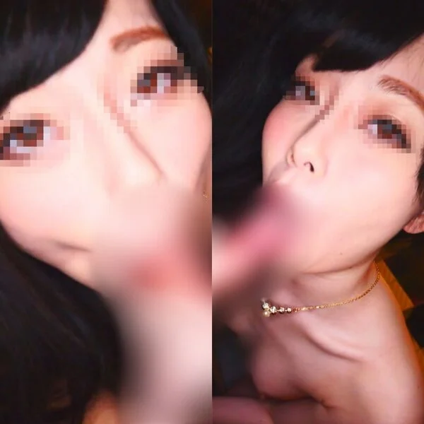 【個人撮影】長いベロで絡みついてくる痴女フェラ&バキュームフェラでザーメン暴発【
