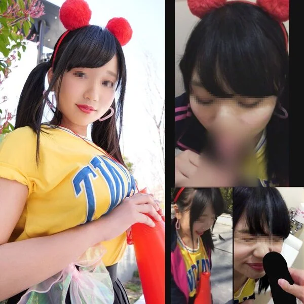 【個人撮影】学校帰りに公衆■■■でフェラ抜きしちゃうエロくて巨乳の■■に顔射【素