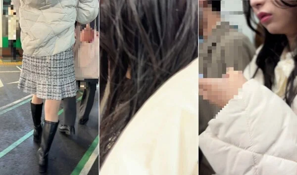 梟の痴〇報告091(朝の最強で韓流ツイードミニ女子大生に生マン)