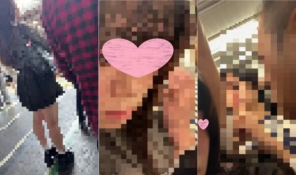 梟の痴〇報告105(朝の最強で黒髪ミニスカ女子大生に同業も参戦して前後から生マン