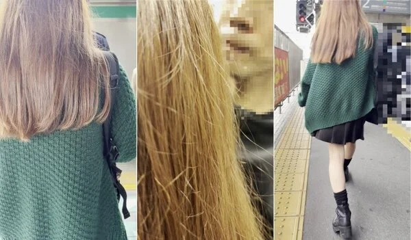 梟の痴〇報告112(朝の最強でミニスカートの美人女子大生に同業と前後からパンツの