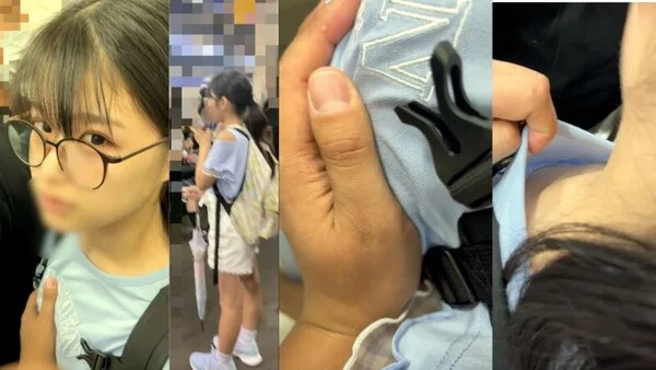 【忍射Ep47】生娘に触りとぶっかけ。夏の車内にて