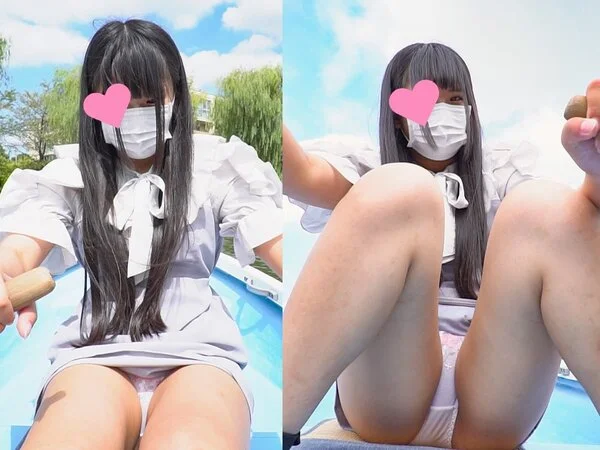 『ボートでデート4』ニセTV番組企画で高身長ミニ丈ワンピ素人モデルさんのパンチラ