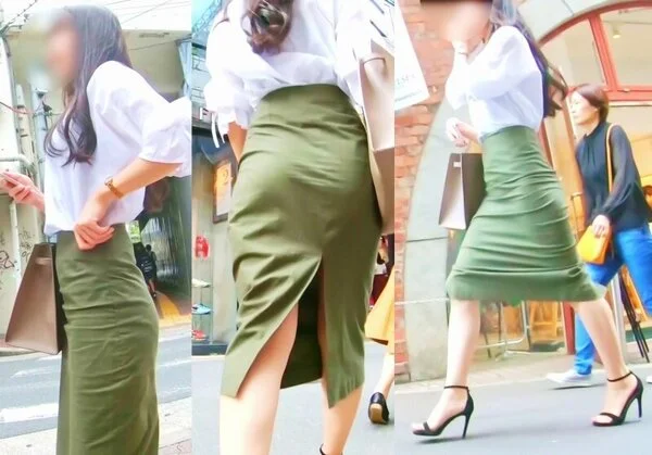 No.217スリットからのぞくスラっとした細美脚がセクシー過ぎる美人お姉さんに密