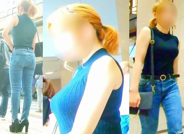 No.190ブルン×2と激しい乳揺れを披露してくれるスレンダー美巨乳お姉さん