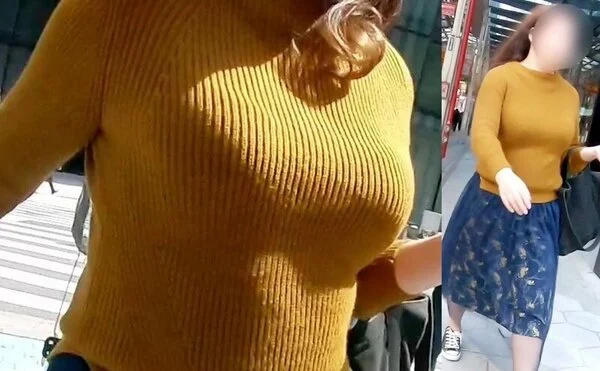No.398推定Gカップの爆乳OLを白昼堂々ロックオン!歩くたびに”たゆんたゆん