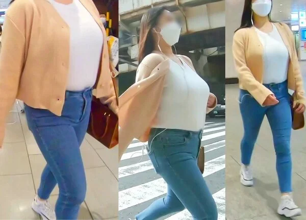 No.403爆乳インパクトで目立ちまくりの乳フェチ視線を独占するお姉さん
