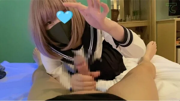 【断れない性格のコンカフェバイト19歳②】セーラーの下にエッチな下着着せてみた