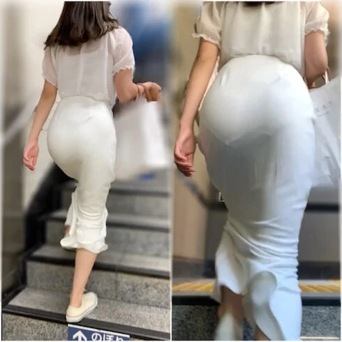 《文句なしの上品さ!超美女の見事なほどのお上品な美ヒップにPライン》