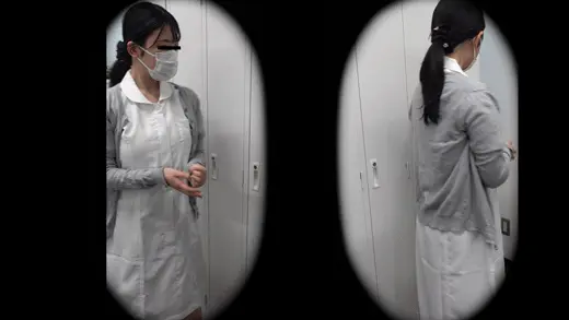 【某トレーニングジムの裏側vol.17】爆乳美人看護師の生着替え入手です