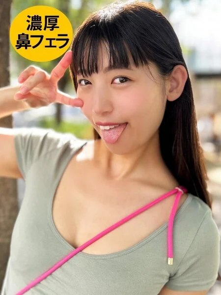 ソフトSの黒髪ロング女子がM男に濃厚鼻フェラ hnf01-2