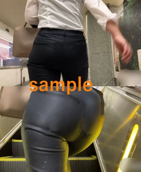 パンツスーツのお姉さんにぶっかけまくり後編