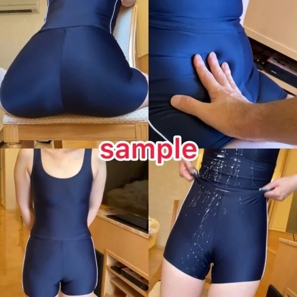 人妻のセパレートタイプスク水にぶっかけ ジュポフェラ