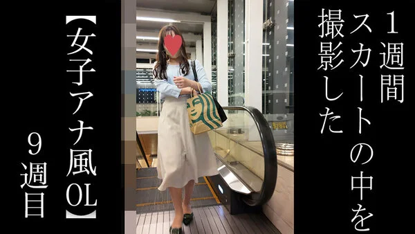 【5日間連続で逆さ撮り】今週は珍しい形のエロ下着を穿いて出勤してました 女子アナ