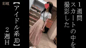 【5日間連続で逆さ撮り】約1年ぶり!目がぱっちりの可愛いアイドル系JD