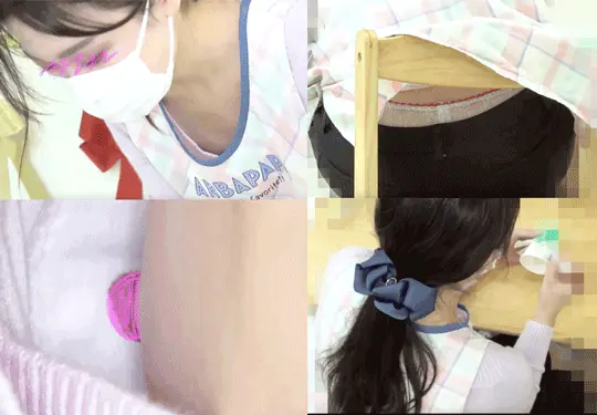 【幼稚園の美人先生】【胸チラ&しゃがみパンチラ】】