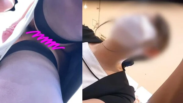 【化粧品店のお姉さん5】まさかのノーパンお姉さん…
