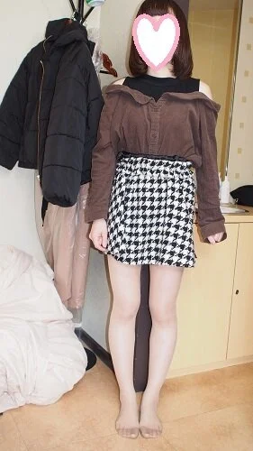 22歳アパレル美女⑦(黒タイツ+肌色ストッキング)100枚