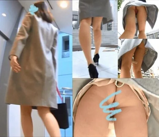 ❦～ロングコートにミニスカートのお姉さんを■■・・・パンツの隙間からwww～❦