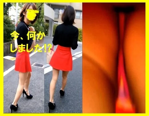 調子に乗ってスマホを突っ込んだらwwバレた…お姉さんのTバックを逆さ撮り!