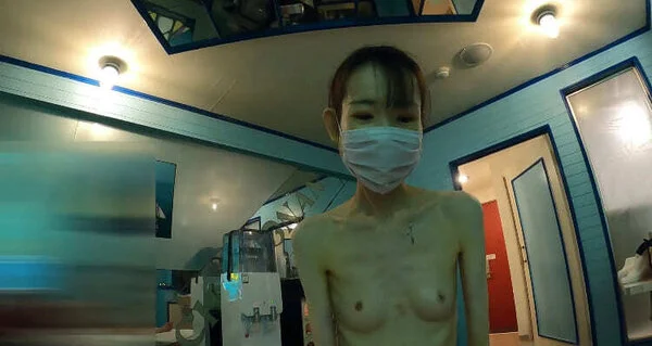 素人ガリガリモデルさん 後ろ手にして貧乳オイルマッサージプレイ j-105