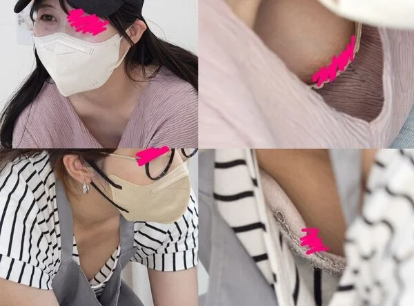 #70【陶芸中の胸チラパンチラ】旦那さんごめんなさい…デカ乳輪奥さん/エロパイ毛