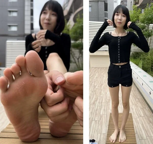 24cmモデル系美女弱足裏くすぐり!3分33秒