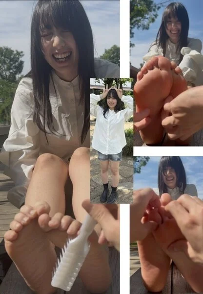 すもーくはーとさん23.5cm激弱素足履き足裏くすぐりグーパー!7分14秒