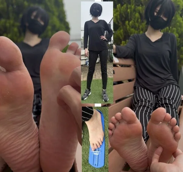 180cmボーイッシュ女子24.5cm足裏くすぐりグーパー足比べ!5分29秒