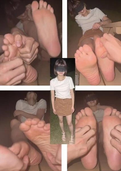 パンチラ有り!あやさん、23.5cm超激弱蒸れ足裏くすぐり!5分23秒